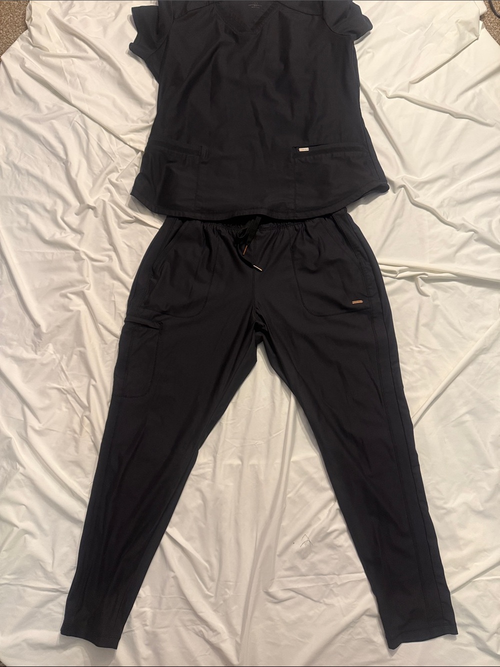 Form by Cherokee Black Scrub set